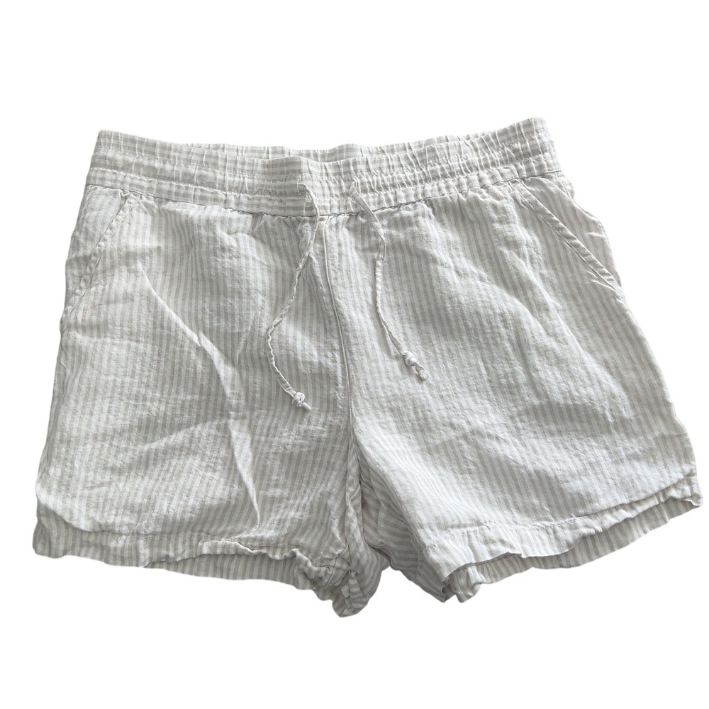 Tommy‎ Bahama Drawstring striped white grey shorts - SZ: M